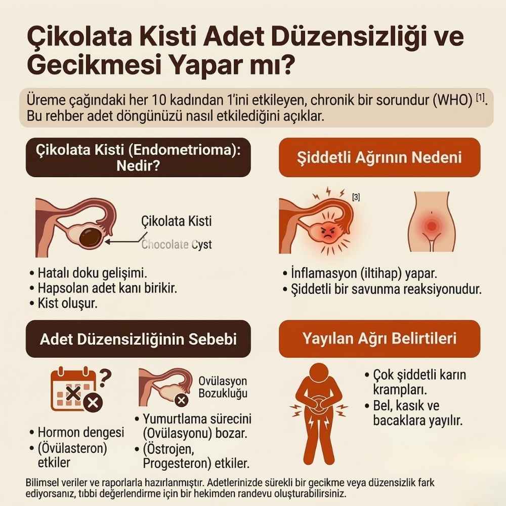 Çikolata kisti hormonları etkiler mi?