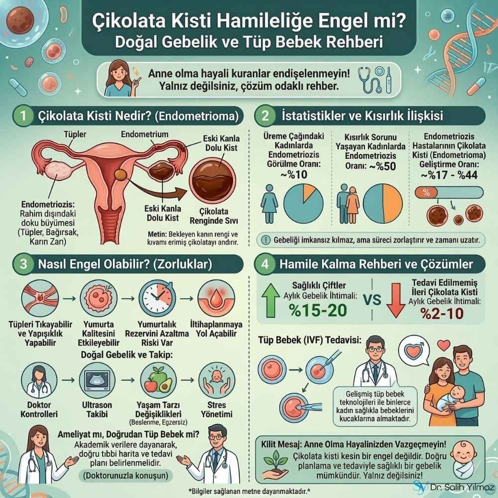 10 cm çikolata kisti ile hamile kalanlar Kadınlar Kulübü