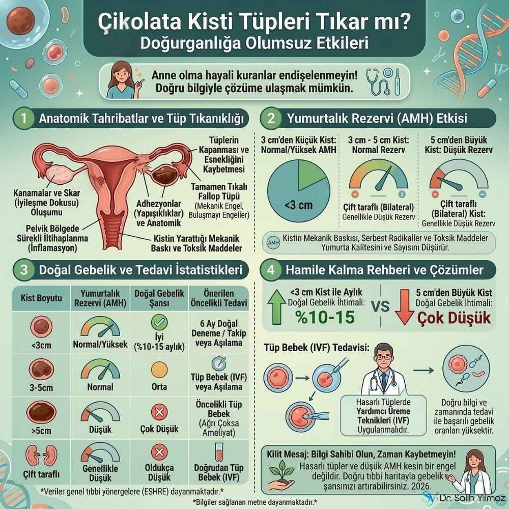 Çikolata kisti olan birinin çocuğu olur mu