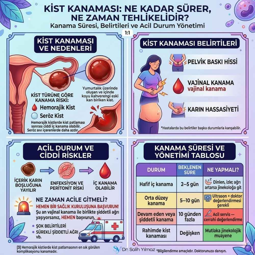 Yumurtalıkta kist patlaması ne anlama gelir?