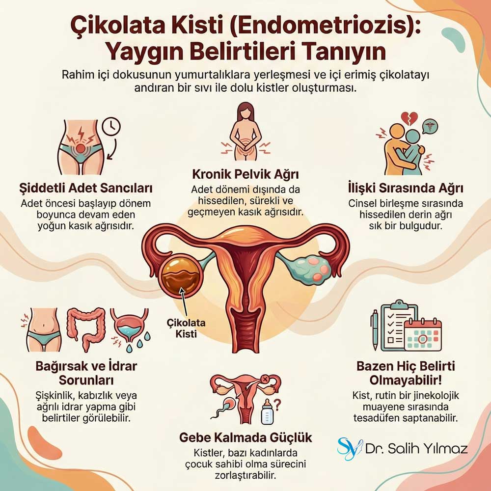 Çikolata Kistinin Belirtileri tedavisi istanbul atasehir