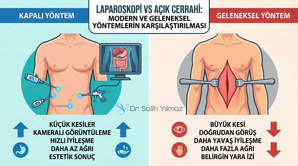 Laparoskopi ve Açık Cerrahi Arasındaki Farklar