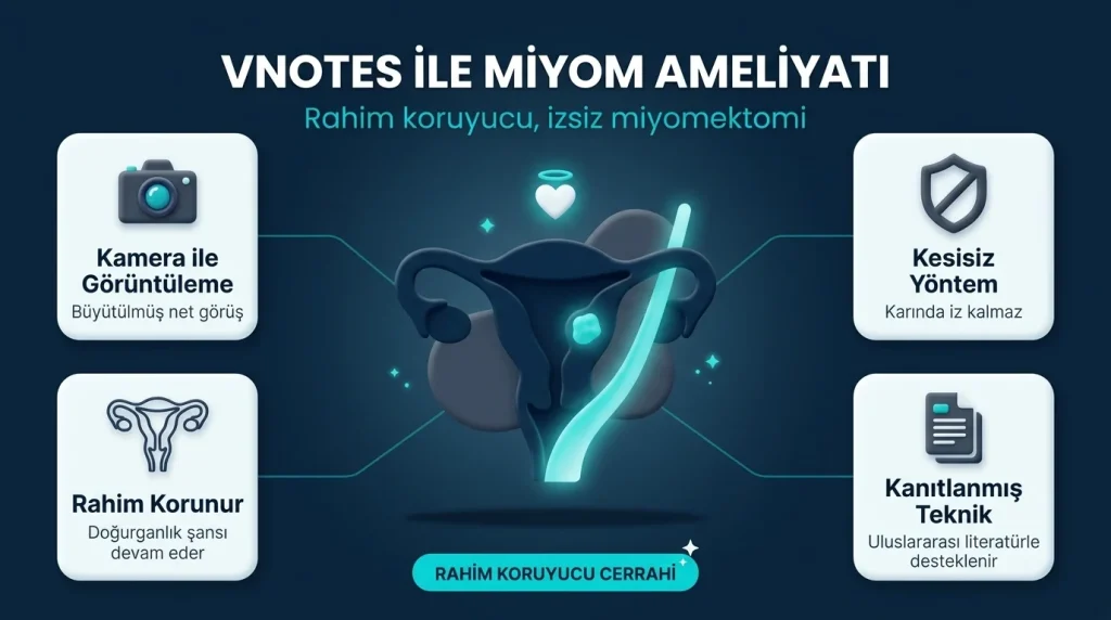 Vnotes ile miyom ameliyatı