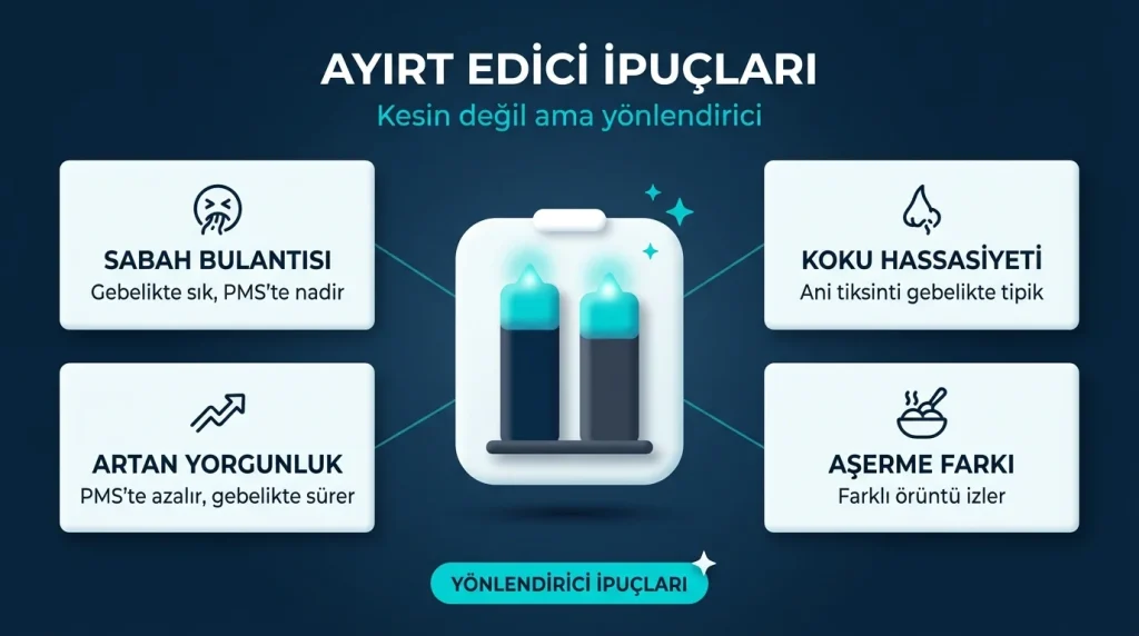pms ve hamilelik farkı